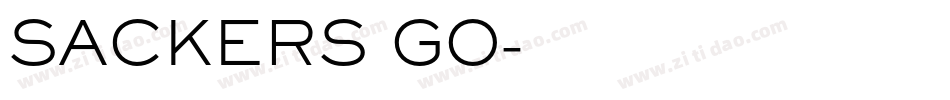 SACKERS GO字体转换